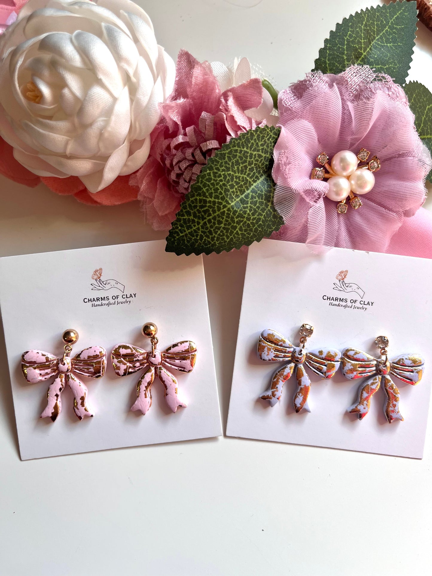 Embossed bows